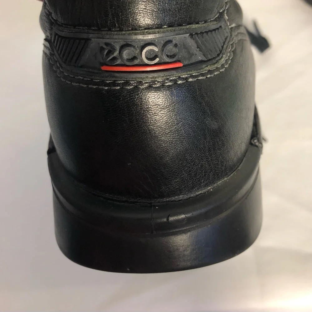ECCO Men's Shoes Leathers SZ 9.5 EUR 43 Oxford Split Toe Comfort Derby Fusion